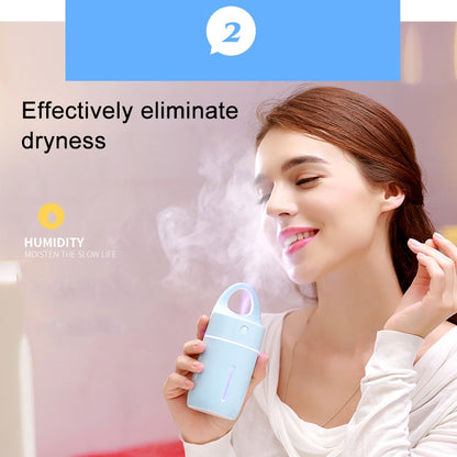 1.5W - 2W 175ml Mini Portable USB Negative Ions Humidifier Beauty and Water Supplement Instrument with Colorful LED Light(Blue) by bashfashion