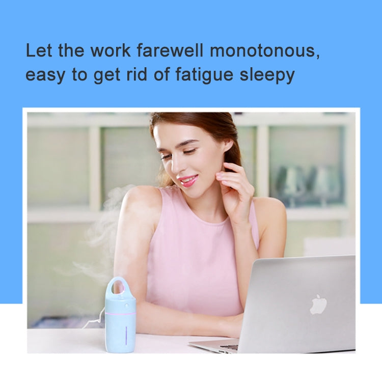 1.5W - 2W 175ml Mini Portable USB Negative Ions Humidifier Beauty and Water Supplement Instrument with Colorful LED Light(Blue) by bashfashion