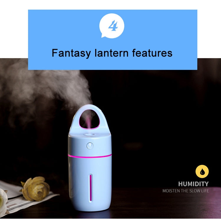 1.5W - 2W 175ml Mini Portable USB Negative Ions Humidifier Beauty and Water Supplement Instrument with Colorful LED Light(Blue) by bashfashion