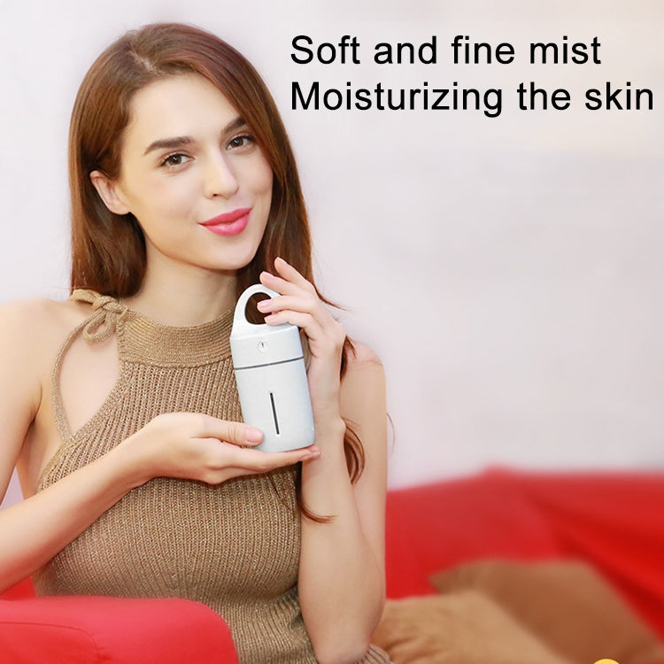 1.5W - 2W 175ml Mini Portable USB Negative Ions Humidifier Beauty and Water Supplement Instrument with Colorful LED Light(White) by bashfashion