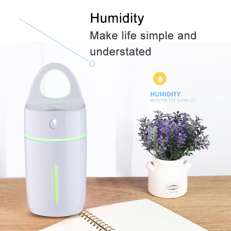1.5W - 2W 175ml Mini Portable USB Negative Ions Humidifier Beauty and Water Supplement Instrument with Colorful LED Light(White) by bashfashion