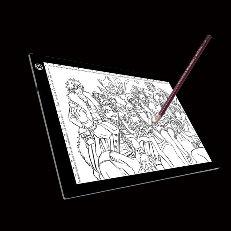 A4 Size 5W 5V LED Three Level of Brightness Dimmable Acrylic Copy Boards for Anime Sketch Drawing Sketchpad, with USB Cable & Plug, Size：220x330x5mm by bashfashion