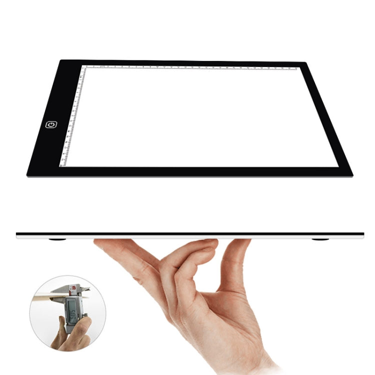 A4 Size 5W 5V LED Three Level of Brightness Dimmable Acrylic Copy Boards for Anime Sketch Drawing Sketchpad, with USB Cable & Plug, Size：220x330x5mm by bashfashion
