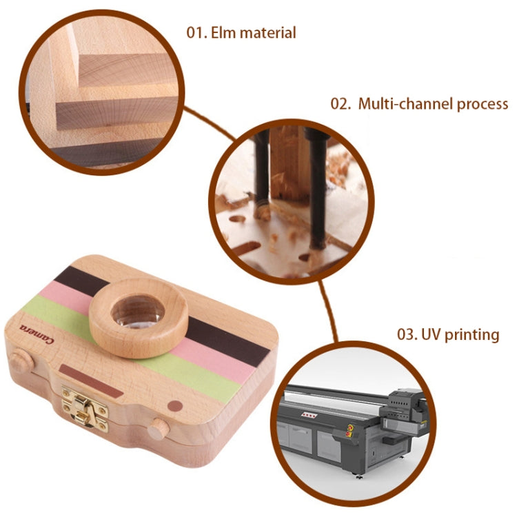 Creative Wooden Children Camera Deciduous Tooth Preservation Box Baby Teeth Tooth House Storage Box by bashfashion