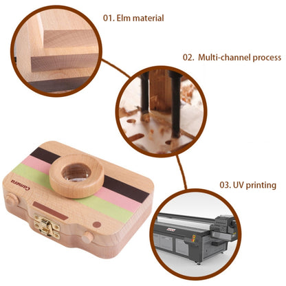 Creative Wooden Children Camera Deciduous Tooth Preservation Box Baby Teeth Tooth House Storage Box by bashfashion