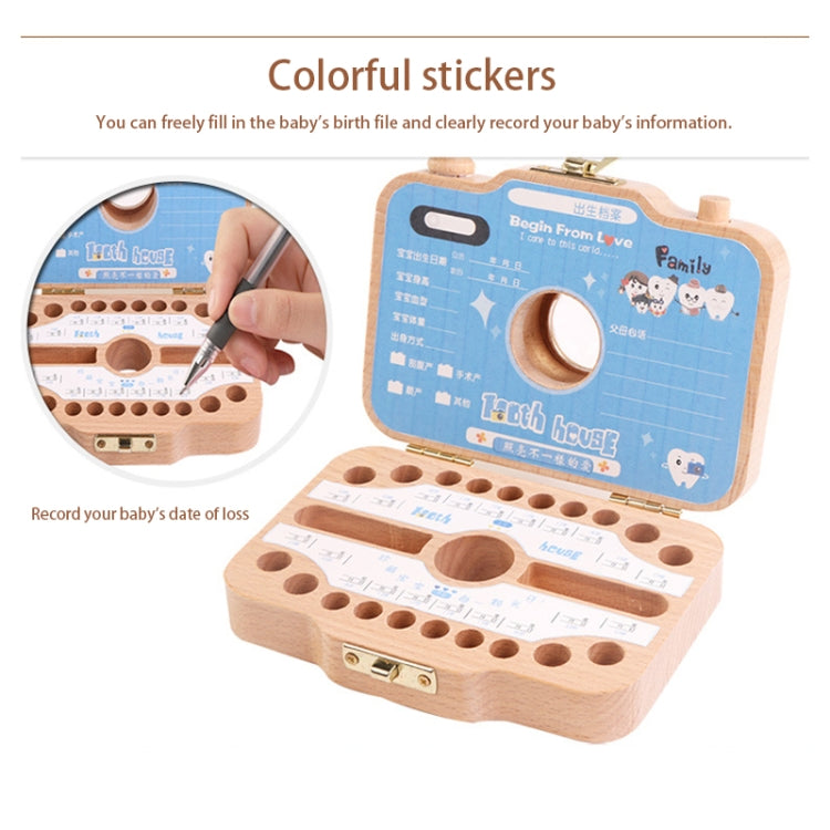 Creative Wooden Children Camera Deciduous Tooth Preservation Box Baby Teeth Tooth House Storage Box by bashfashion