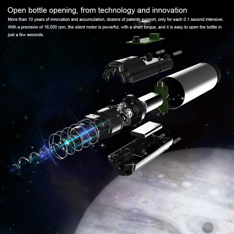 Original Xiaomi Youpin CIRCLE JOY Automatic Rechargeable Electric Wine Bottle Opener(Black) by Xiaomi