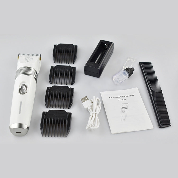 Q6 USB Charging Electric Pet Shaver with Four Combs by bashfashion