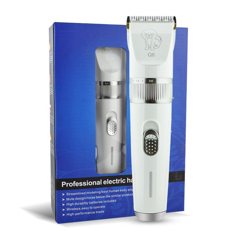 Q6 USB Charging Electric Pet Shaver with Four Combs by bashfashion