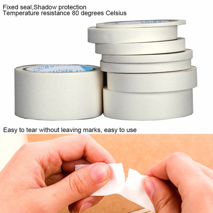 14 Volumes High Adhesion Decoration Spraying Masking office Writing Beautiful Paper Tape, Size: 50m x 20mm by bashfashion