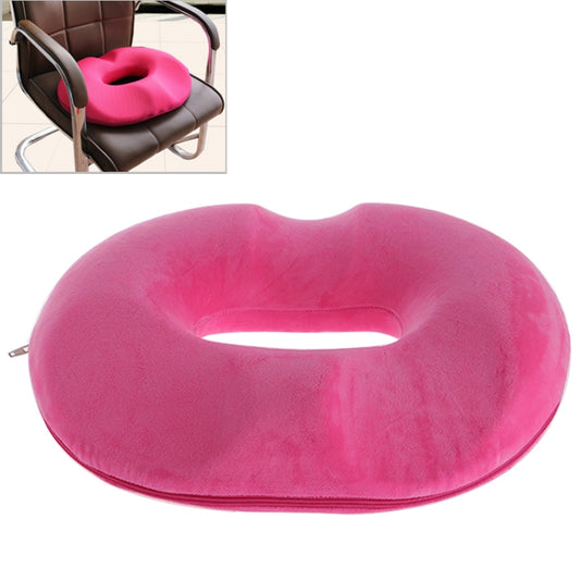 Office Thickening Crystal Velvet Hip Anti-Hemorrhoids Cushion, Size: 45x41x7cm (Rose Red) by bashfashion