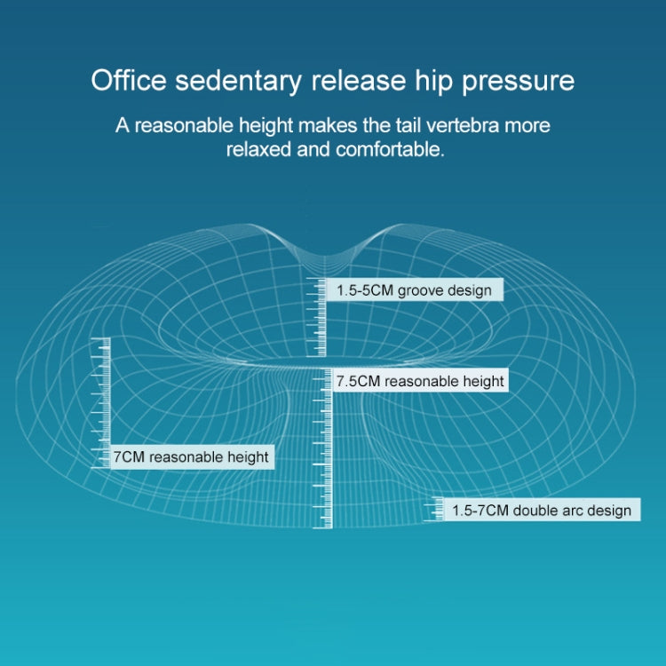 Office Thickening Crystal Velvet Hip Anti-Hemorrhoids Cushion, Size: 45x41x7cm (Rose Red) by bashfashion