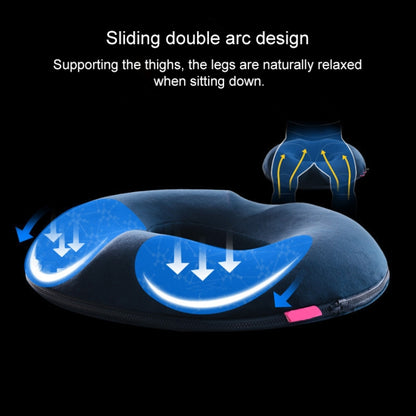 Office Thickening Crystal Velvet Hip Anti-Hemorrhoids Cushion, Size: 45x41x7cm (Rose Red) by bashfashion