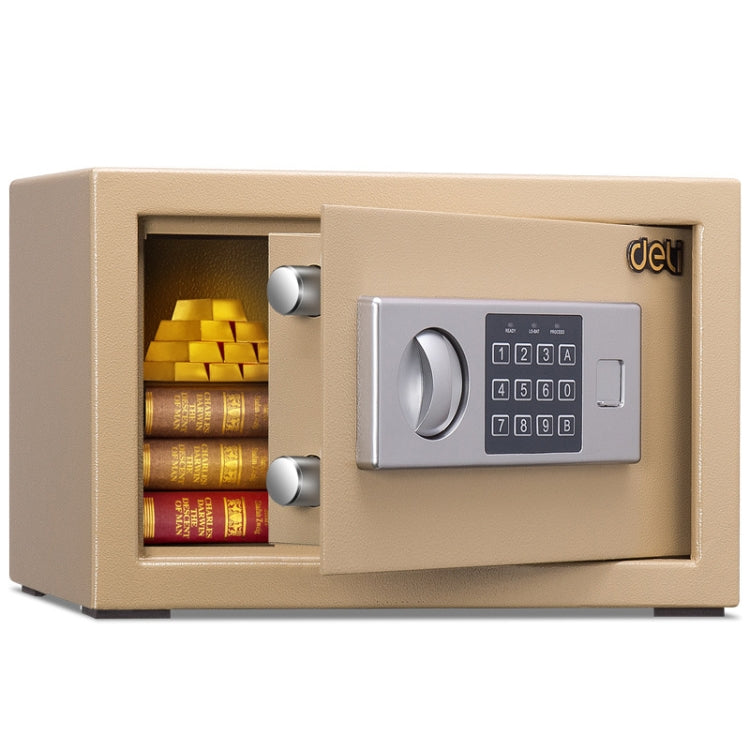 Deli Home Office Hotel Mini Electronic Security Lock Box Wall Cabinet Safety Box(Gold) by bashfashion