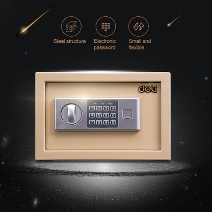 Deli Home Office Hotel Mini Electronic Security Lock Box Wall Cabinet Safety Box(Gold) by bashfashion