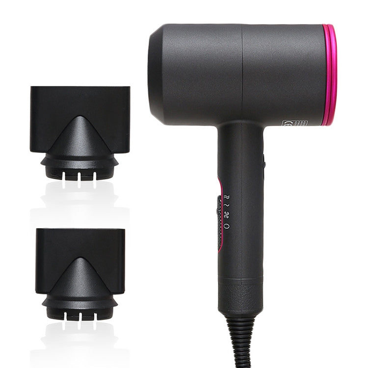 High-power 2000W Anionic Cold Hot Air Constant Temperature Hair Dryer, UK Plug(Red + Black) by bashfashion