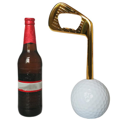 Golf Zinc Alloy Beer Bottle Opener (Gold) by bashfashion