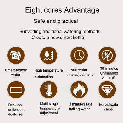 Pumping Type Automatic Add Water Full Intelligent Electric Glass Kettle Pumping Boiled Tea Stove Set by bashfashion