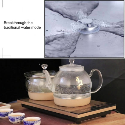 Pumping Type Automatic Add Water Full Intelligent Electric Glass Kettle Pumping Boiled Tea Stove Set by bashfashion