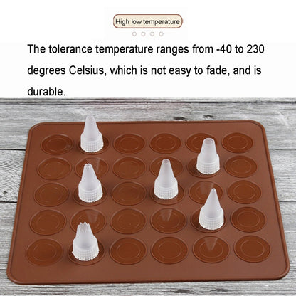 Kitchen Roast Silicone Macaron Oven Baking Pad, Size: 26*29cm by bashfashion