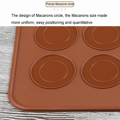 Kitchen Roast Silicone Macaron Oven Baking Pad, Size: 26*29cm by bashfashion