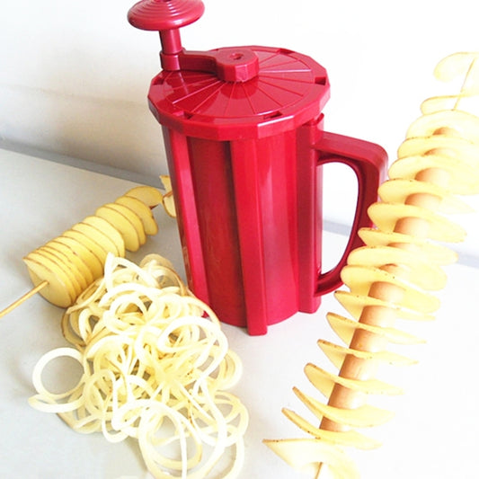 528-6 Popular Tornado Potato Slicer Manual Twist Spiral Potato Cutter Whirlwind Potatoes Machine Potato Vegetables Tools by bashfashion