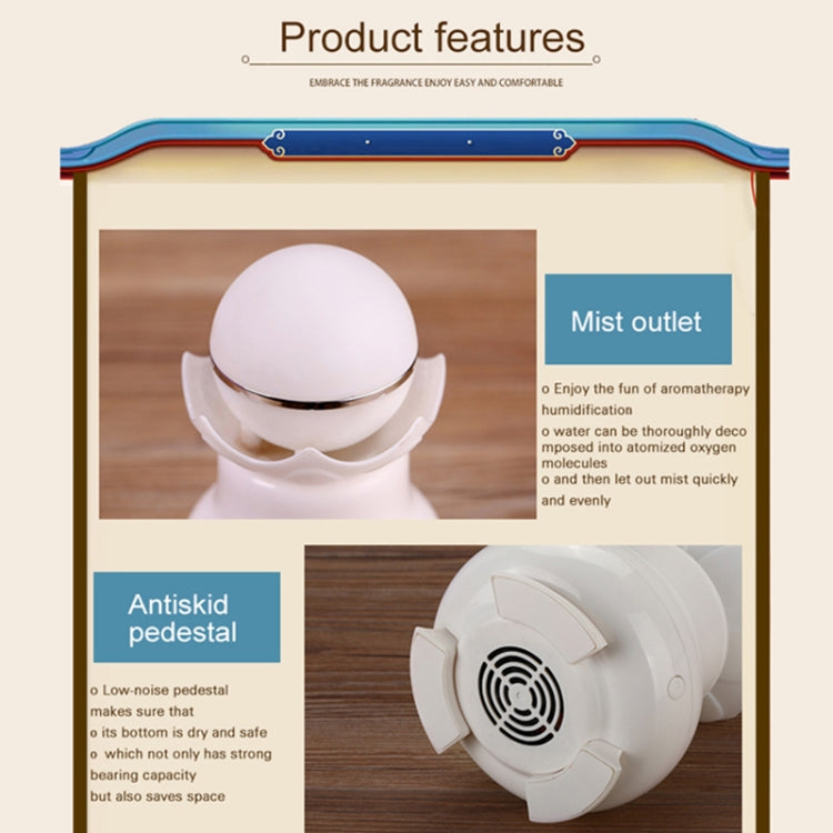 4W USB Charging Night Luminescent Pearl Ultrasonic Aromatherapy Humidifier with LED Colorful Light for Home / Office, Water Tank Capacity: 95ml, DC 5V by bashfashion