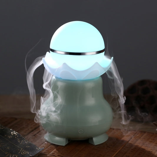 4W USB Charging Night Luminescent Pearl Ultrasonic Aromatherapy Humidifier with LED Colorful Light for Home / Office, Water Tank Capacity: 95ml, DC 5V(Mint Green) by bashfashion
