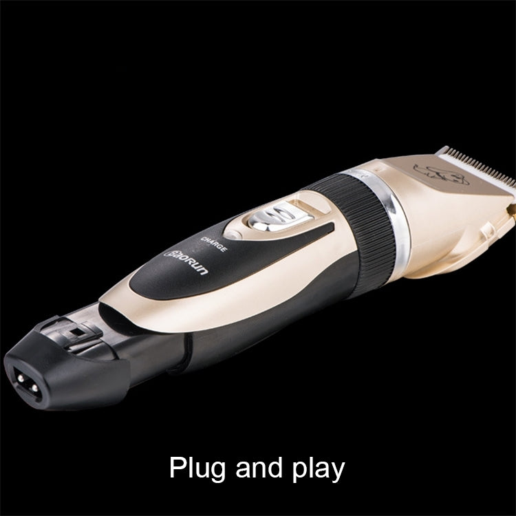 P2 110-240V Ceramics Titanium Professional Pet Electric Scissors Pets Hair Clippers with Four Combs by bashfashion