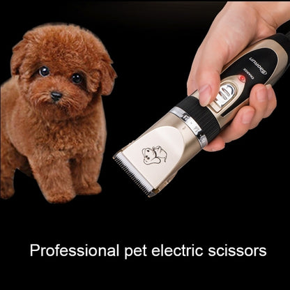 P2 110-240V Ceramics Titanium Professional Pet Electric Scissors Pets Hair Clippers with Four Combs by bashfashion