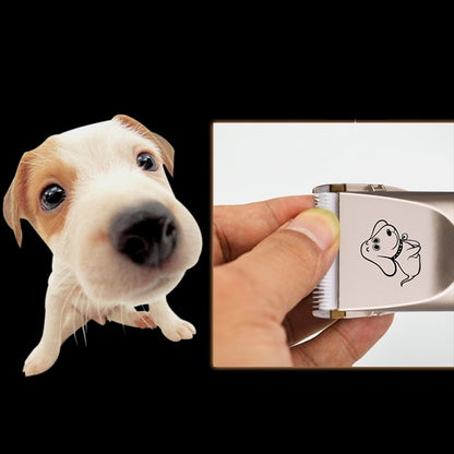 P2 110-240V Ceramics Titanium Professional Pet Electric Scissors Pets Hair Clippers with Four Combs by bashfashion