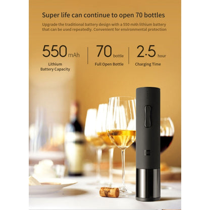 Original Xiaomi Youpin Huohou Automatic Wine Bottle Kit Electric Corkscrew With Foil Cutter by Xiaomi
