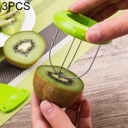 3 PCS Portable and Special ABS + Stainless Steel Kiwi Fruit Peeler, Random Color Delivery by bashfashion