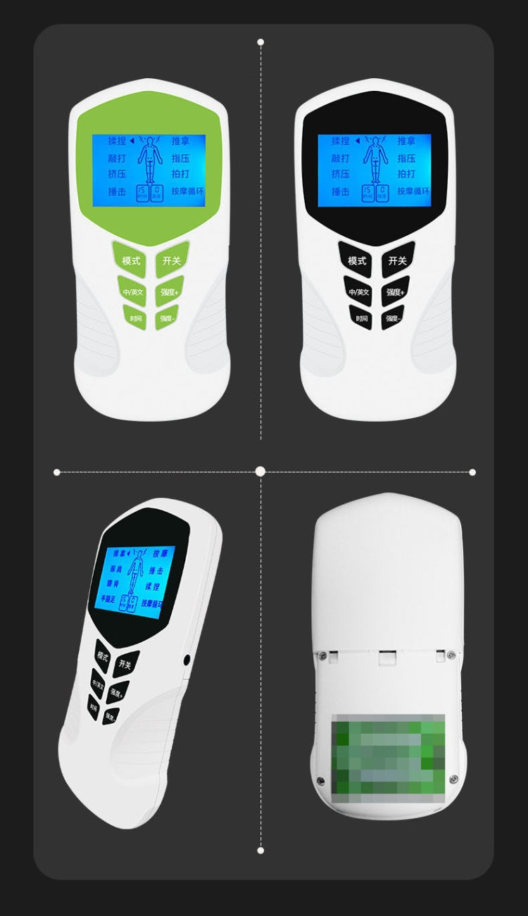 JCS-1015 LED Display Home Multi-function Voice Electronic Massage Instrument Timing Meridian Physiotherapy Instrument(Green) by bashfashion