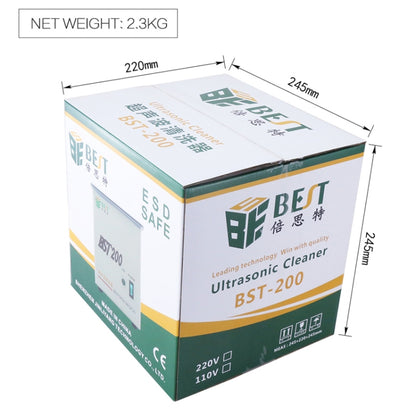 BEST-200 1.5L Stainless Steel Ultrasonic Cleaner (Voltage 220V) by BEST