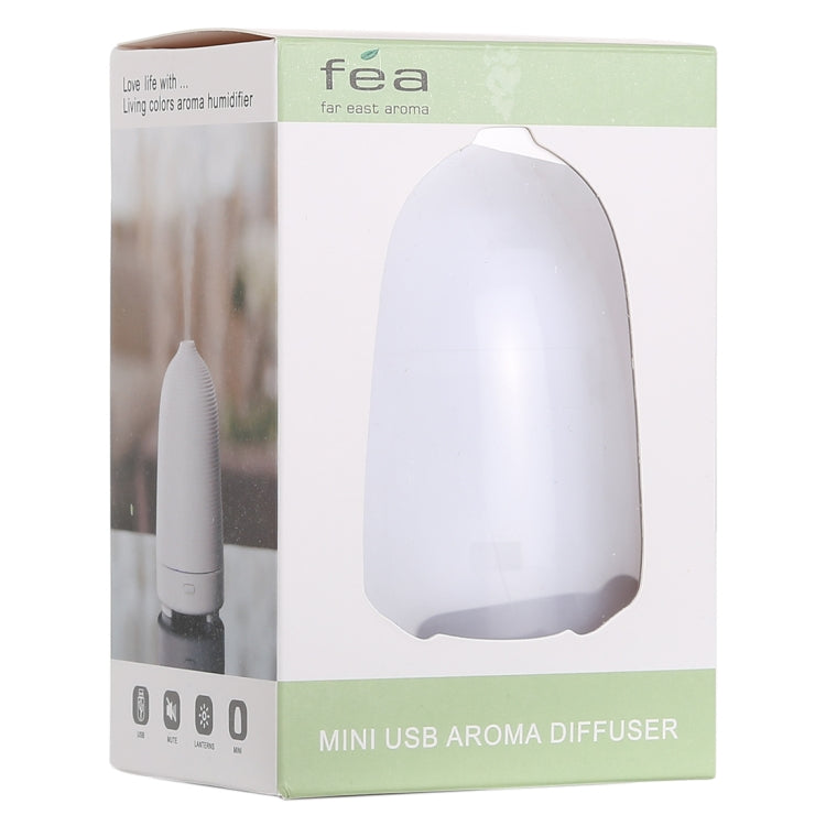 5W Bulb Shape Mini Humidifier with Colorful Light, Capacity: 50ml, DC 5V(White) by bashfashion