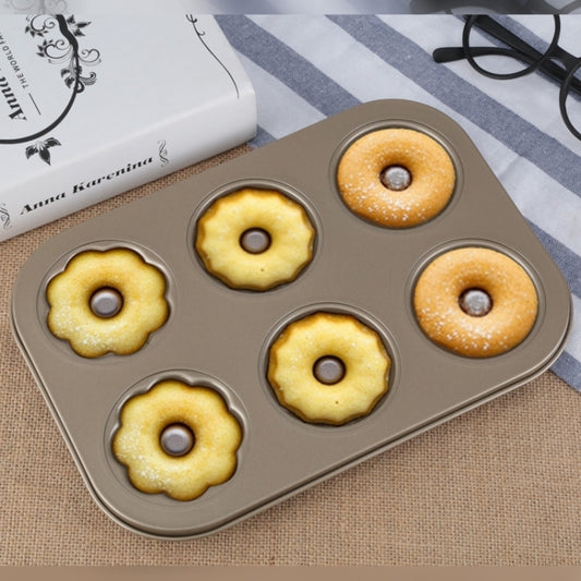 3 Flowers Type Donuts Cookie Mold Gold 6 Cups Cake Mold Baking Mold Cake Tools Bakeware Kitchen Accessories by bashfashion