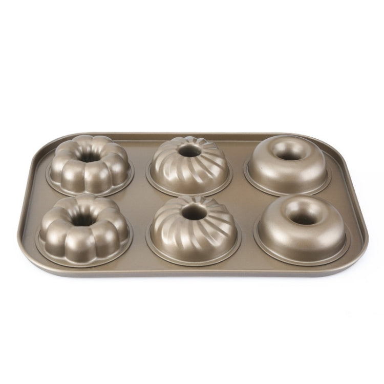 3 Flowers Type Donuts Cookie Mold Gold 6 Cups Cake Mold Baking Mold Cake Tools Bakeware Kitchen Accessories by bashfashion