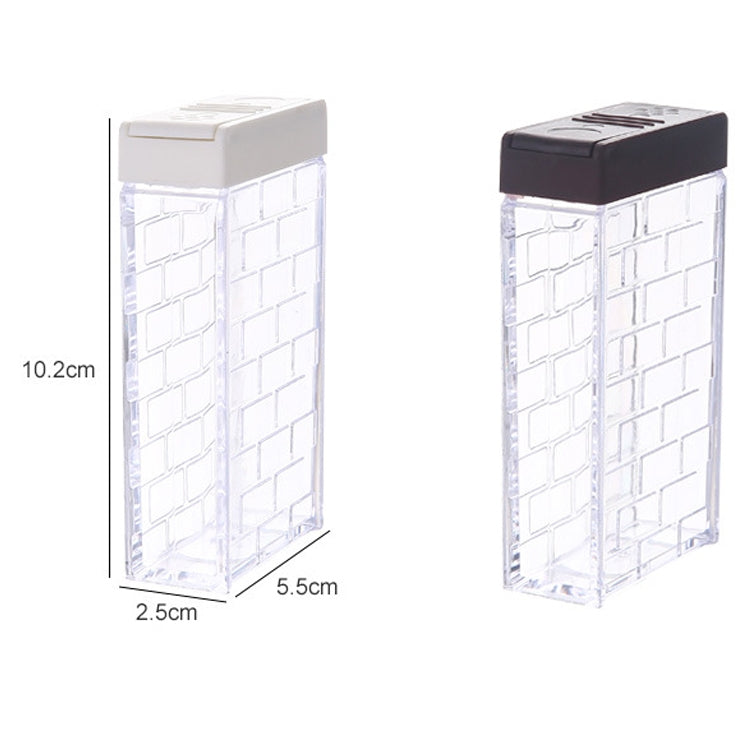 6pcs / Set Kitchen Two-way Open Seasoning Jar Condiment Bottle (White) by bashfashion