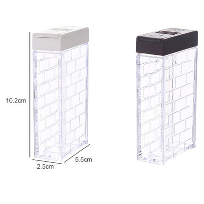 6pcs / Set Kitchen Two-way Open Seasoning Jar Condiment Bottle (White) by bashfashion