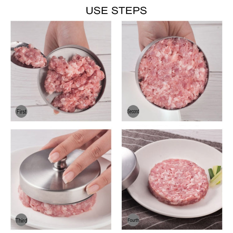 Kitchen Food Molds Stainless Steel Hamburger Meat Press Molds Tools by bashfashion