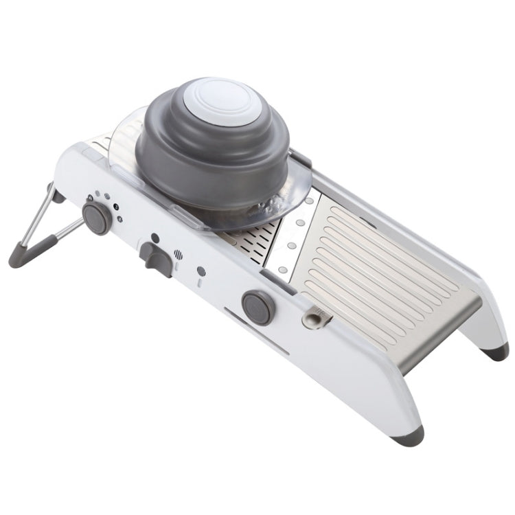 CZ-01 Multifunctional Household Stainless Steel Manual Vegetable Cutting Machine Carrot Potato Grater (Silver) by bashfashion