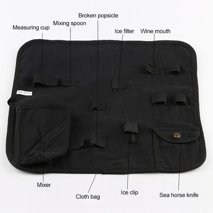 12 in 1 Stainless Steel Wine Cocktail Shaker Tools Set with Cloth Bag, Capacity: 750ml by bashfashion