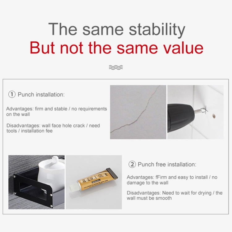 40cm Kitchen Multi-function Wall Hanging Holder Seasoning Storage Rack by bashfashion