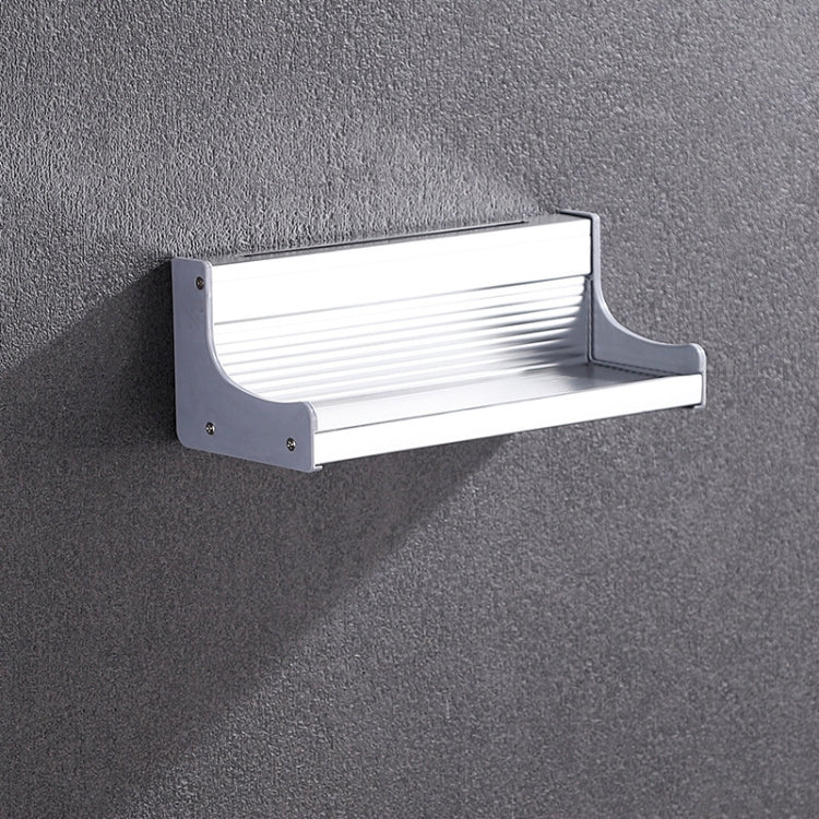 30cm Multi-function Kitchen Punching Wall-mounted Aluminum Condiment Storage Rack by bashfashion