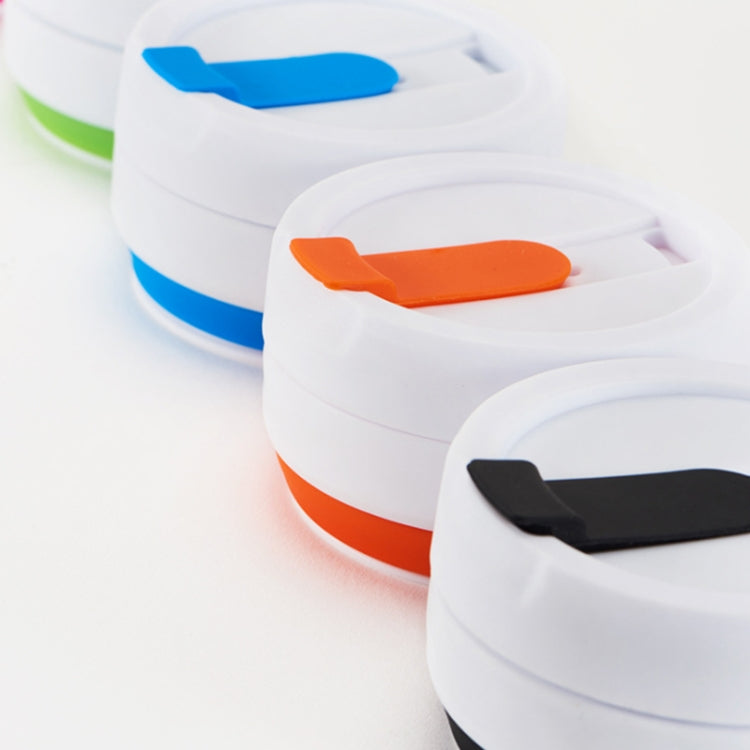 350ml Outdoor Pocket-Sized Coffee Tea Collapsible Travel Mug Silicone Cup with Lid (Blue) by bashfashion