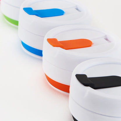 350ml Outdoor Pocket-Sized Coffee Tea Collapsible Travel Mug Silicone Cup with Lid (Blue) by bashfashion