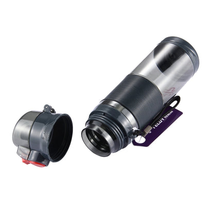 Teloy TNY-9601 650ML Portable Snap Cap Space Cup Bottle, Applicative Water Temperature: ﹣20 ~ 120 Celsius Degrees (Dark Grey + Red) by bashfashion