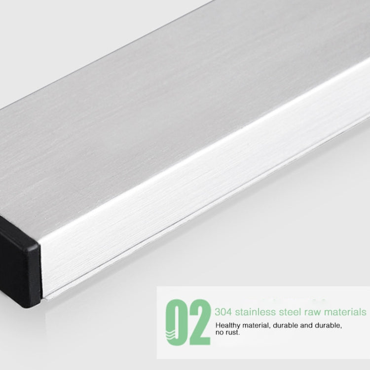 Kitchen Free Punching Wall-mounted 304 Stainless Steel Magnetic Knife Holder, Size:31x4x1.5cm by bashfashion
