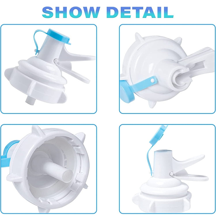 PP Water Bottle Faucet Dispenser Valve for 55mm Crown Top Bottle with Dustproof Cover by bashfashion